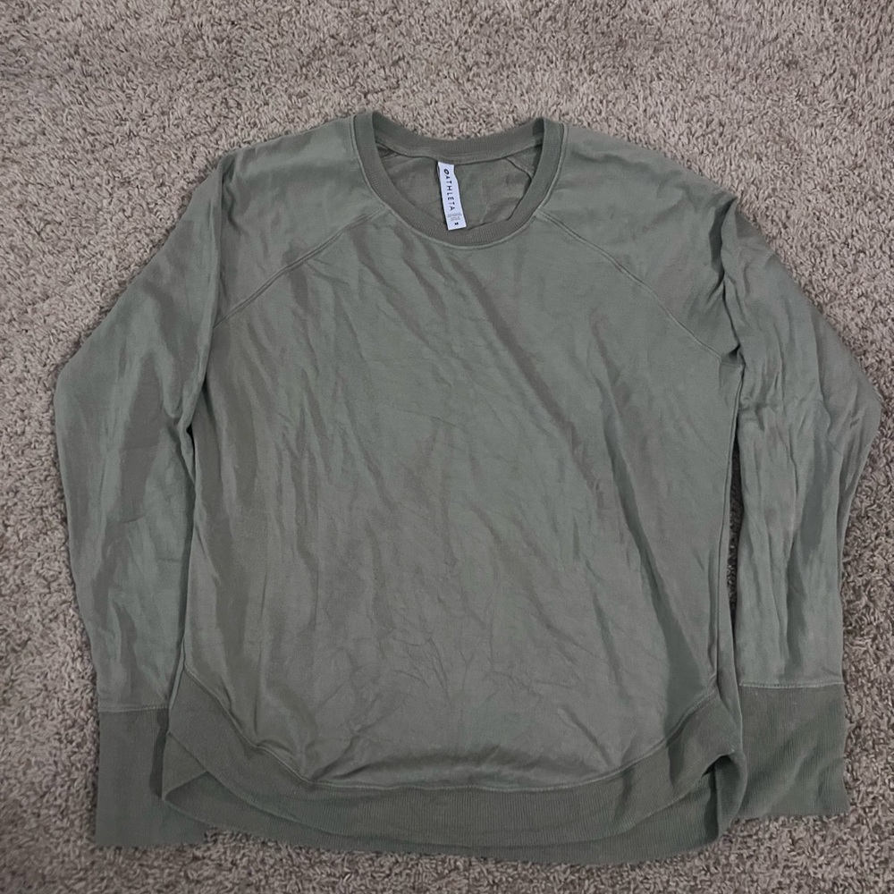 Athleta Sage Green Long Sleeve Top